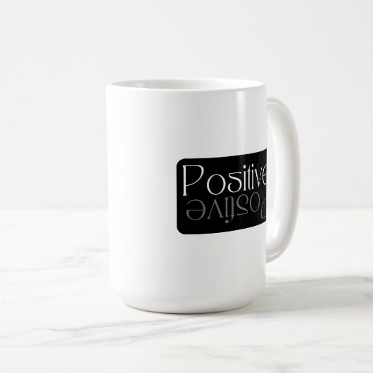 Positive Reflexion Modernes Design Kaffeetasse (VorderseiteRechts)