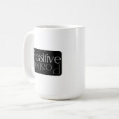 Positive Reflexion Modernes Design Kaffeetasse (Vorderseite Links)