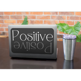 Positive Reflexion Modernes Design Quadratischer Aufkleber