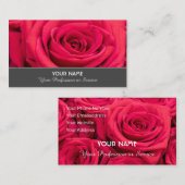 Positive rote Rosen für berufliche Gärtner Visitenkarte (Vorne/Hinten)