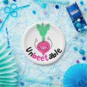 Positive Rübenpuppe - nicht bekömmlich Pappteller (Party)