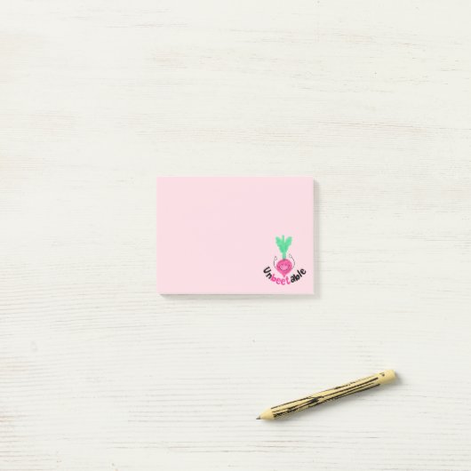 Positive Rübenpuppe - nicht bekömmlich Post-it Klebezettel (Auf Schreibtisch)