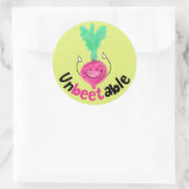 Positive Rübenpuppe - nicht bekömmlich Runder Aufkleber (Tasche)