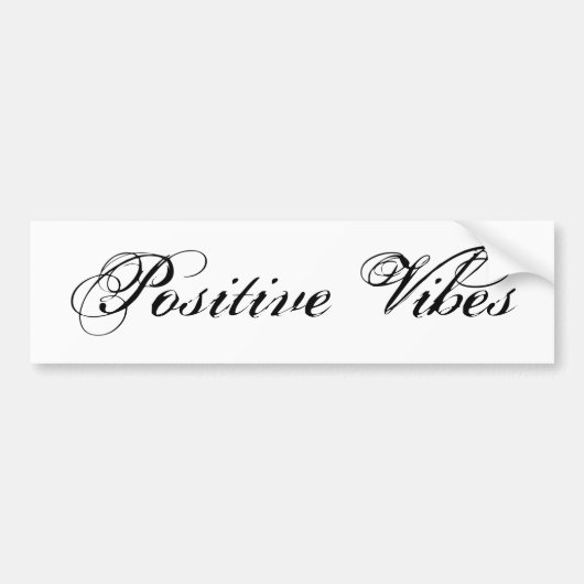 Positive Schwingungen Autoaufkleber (Vorne)