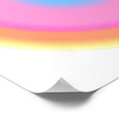 Positive Schwingungen - Farbabweichung Poster (Ecke)