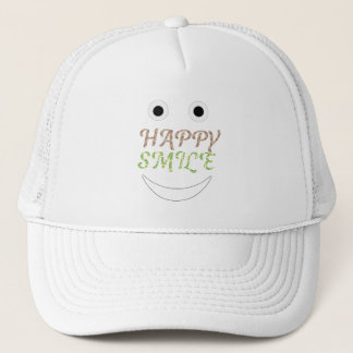 positive Schwingungen Lächeln Gesicht Design Truckerkappe
