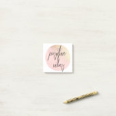 Positive Schwingungens-Post-Itanmerkungen Post-it Klebezettel (Auf Schreibtisch)