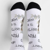 Positive Selbstwertbejahung Socken (Oben)
