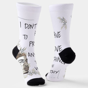 Positive Selbstwertbejahung Socken