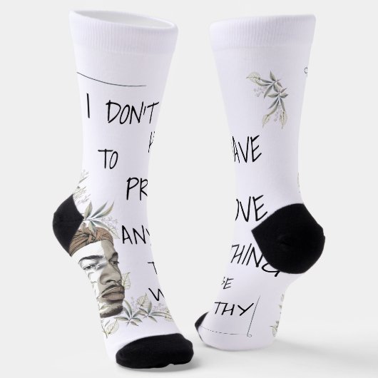 Positive Selbstwertbejahung Socken (Gewinkelt)