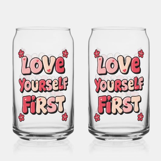 Positive Self Love "Love Yourself First" Dosenglas (Rückseite)