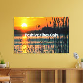 Positive Sicht nur Waterside Sunrise/Sunset Szene Leinwanddruck (Insitu (Wohnzimmer))