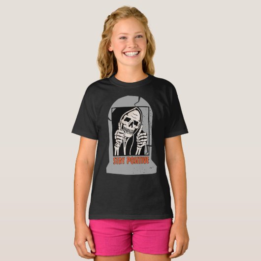 POSITIVE SKELETON bleibe T-Shirt (Vorne ganz)