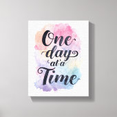 Positive Sobriety and Recovery Saying Leinwanddruck (Vorderseite)