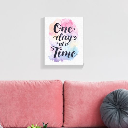 Positive Sobriety and Recovery Saying Leinwanddruck (Insitu (Wohnzimmer))