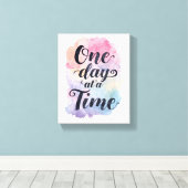 Positive Sobriety and Recovery Saying Leinwanddruck (Insitu (Holzboden))