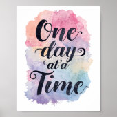 Positive Sobriety and Recovery Saying Poster (Vorne)