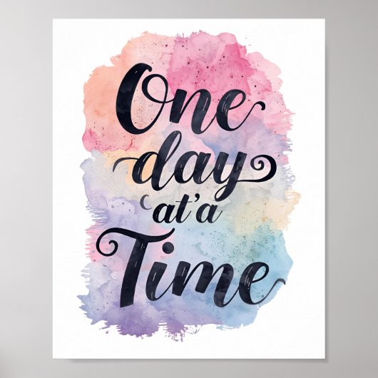 Positive Sobriety and Recovery Saying Poster (Vorne)