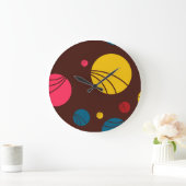 Positive, spielerische, fröhliche, moderne, coole  große wanduhr (Zuhause)