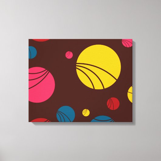 Positive, spielerische, fröhliche, moderne, coole  leinwanddruck (Vorderseite)