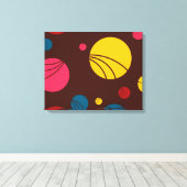 Positive, spielerische, fröhliche, moderne, coole leinwanddruck (Insitu (Holzboden))