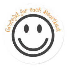 Positive Sticker-dankbar für jeden Herzschlag