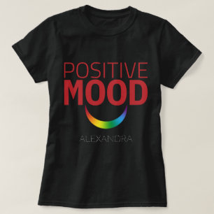 Positive Stimmung Augen Lächeln Regenbogen Red GAY T-Shirt
