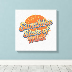 Positive Strandurlaub-Typografie Leinwanddruck