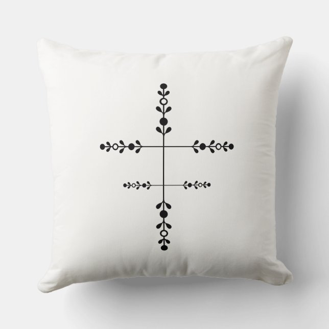 Positive Sunshine Art – Bright Happy Sun and Flowe Kissen (Rückseite)