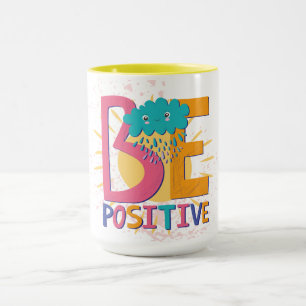 Positive Tasse mit Blume