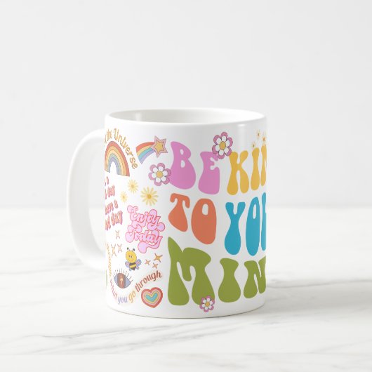 Positive Tasse - Seien Sie freundlich (Vorderseite Links)