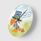 Positive Thinking Wall Clock Runde Wanduhr (Winkel)