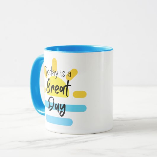 Positive und aufblühende Tasse (Vorderseite Links)