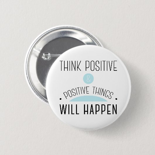 Positive und positive Dinge werden blau passieren Button (Vorne & Hinten)