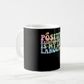 Positive Verstärkung ist meine Liebe Kaffeetasse (Vorderseite Links)