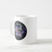 Positive vibe Anführungszeichen für die Liebe Kaffeetasse (Vorderseite Links)