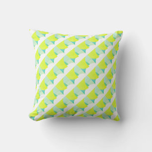 Positive Vibes Abstrakt Art Yellow Cushion Kissen