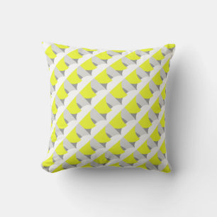 Positive Vibes Abstrakt Art Yellow Cushion Kissen
