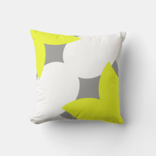 Positive Vibes Abstrakt Art Yellow Cushion Kissen