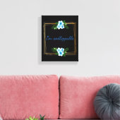 positive Vibes Bestätigung für den Erfolg Leinwanddruck (Insitu (Wohnzimmer))