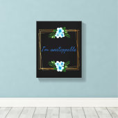 positive Vibes Bestätigung für den Erfolg Leinwanddruck (Insitu (Holzboden))