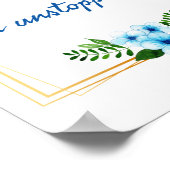 positive Vibes Bestätigung für den Erfolg Poster (Ecke)