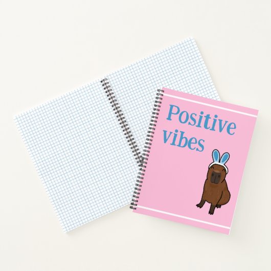 Positive Vibes Capybara Notizblock (Innenseite)