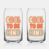 Positive Vibes Cool To Be Kind Zitat Dosenglas (Rückseite)