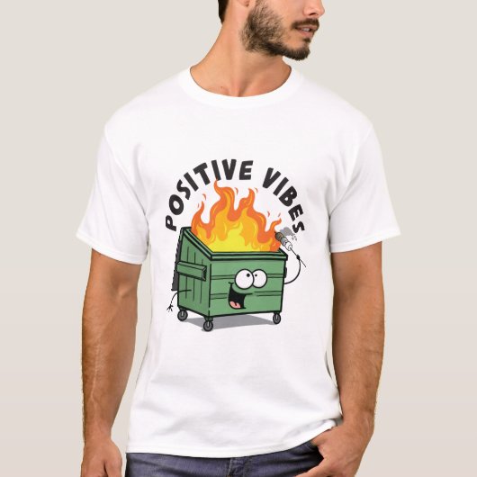 Positive Vibes Dumpster Men-T - Shirt (Vorderseite)