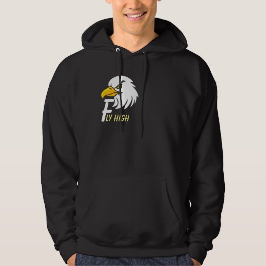Positive Vibes Eagle Head Inspiration Custom Hoodie (Vorderseite)