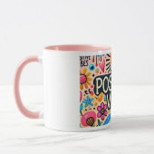 Positive Vibes, farbenfrohe Tasse (Links)