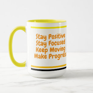 Positive Vibes für Mitarbeiter bleibe Motivieren Tasse