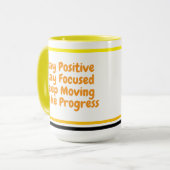 Positive Vibes für Mitarbeiter bleibe | Motivieren Tasse (Vorderseite Links)
