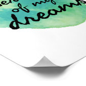 positive Vibes für Selbstakzeptanz Poster (Ecke)